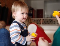 Child with castanets