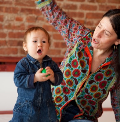 Teacher with child